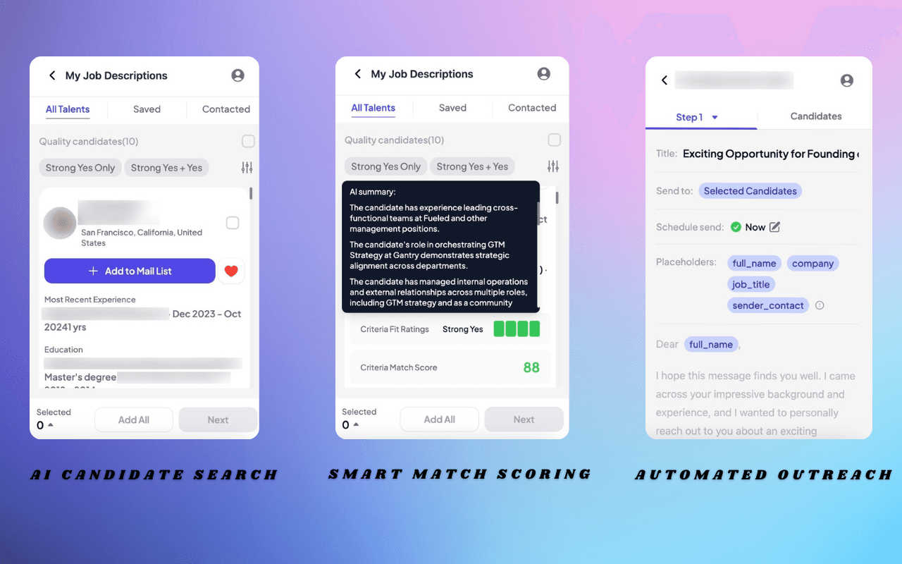 HireRight - LinkedIn AI Recruiting Tool for Sourcing & Outreach